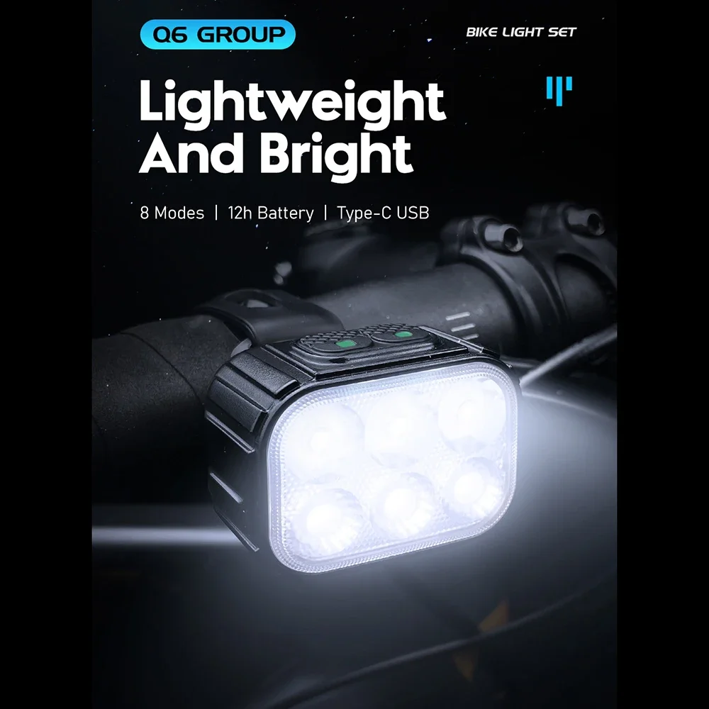 High-Intensity Rechargeable Bicycle Light Set - Ultra-Bright & Waterproof