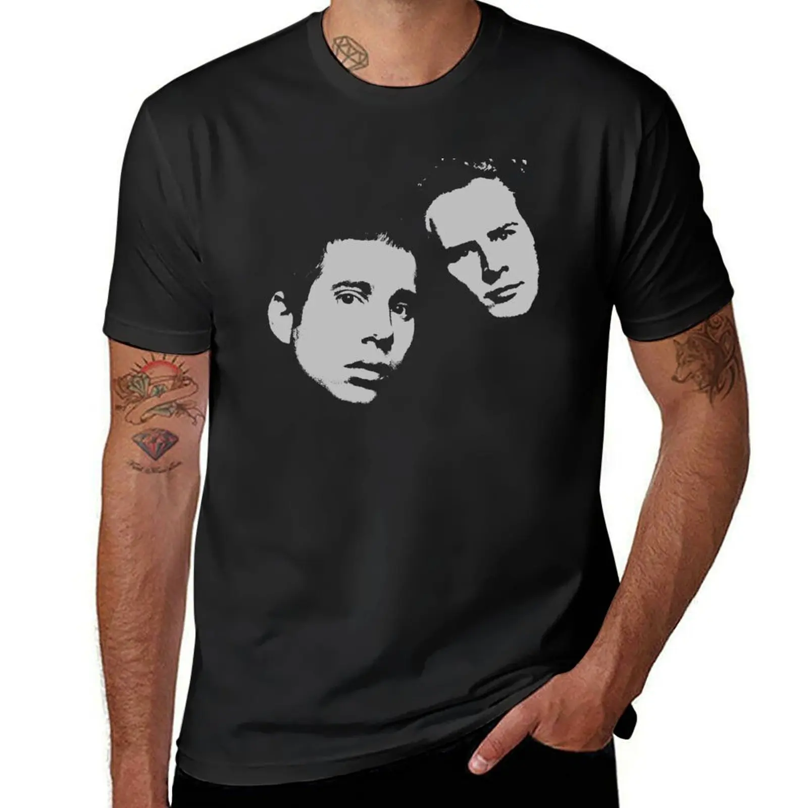 Simon & Garfunkel Tribute T-Shirt Short sleeve tee customs customs design your own quick-drying mens plain t shirts
