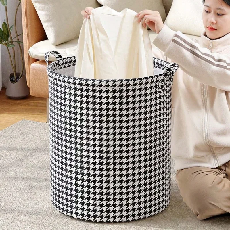 Foldable Laundry Hamper with Handles - Collapsible Storage Basket for Bathroom/Closet/Baby Room, Space-SavingDirty Clothes