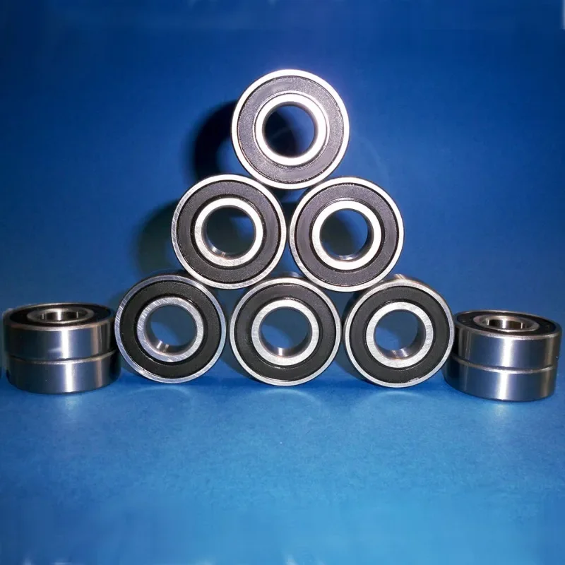 6001 2RS Ball Bearing Double Shielded Miniature Deep Groove Ball Bearing 10Pcs for Skateboard Scooter 3D Printers 12x28x8 mm
