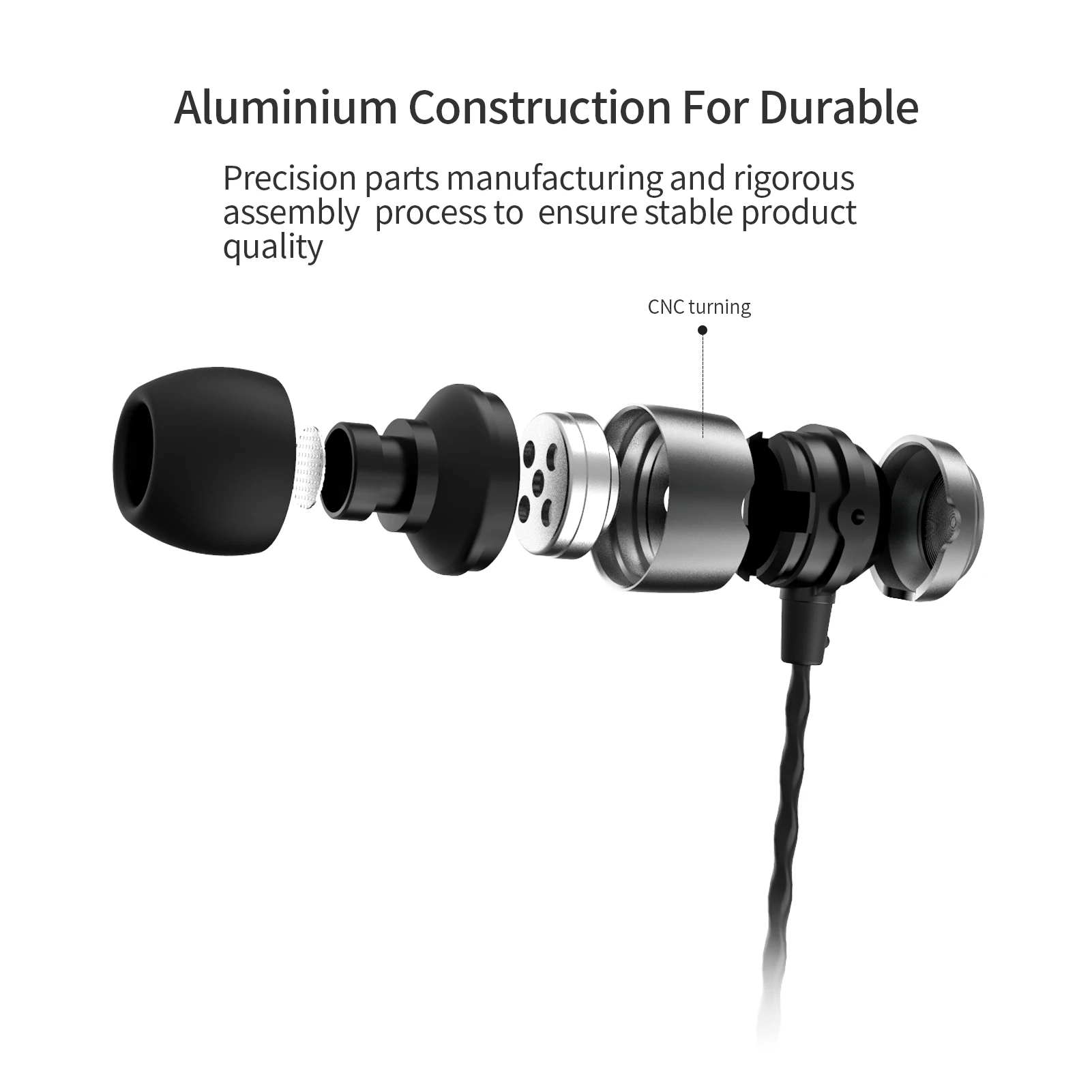 SoundMAGIC E50C Wired Earbuds with Microphone in Ear Monitor HiFi Earphones Good Noise Isolating Headphones Comfortable Fit 3