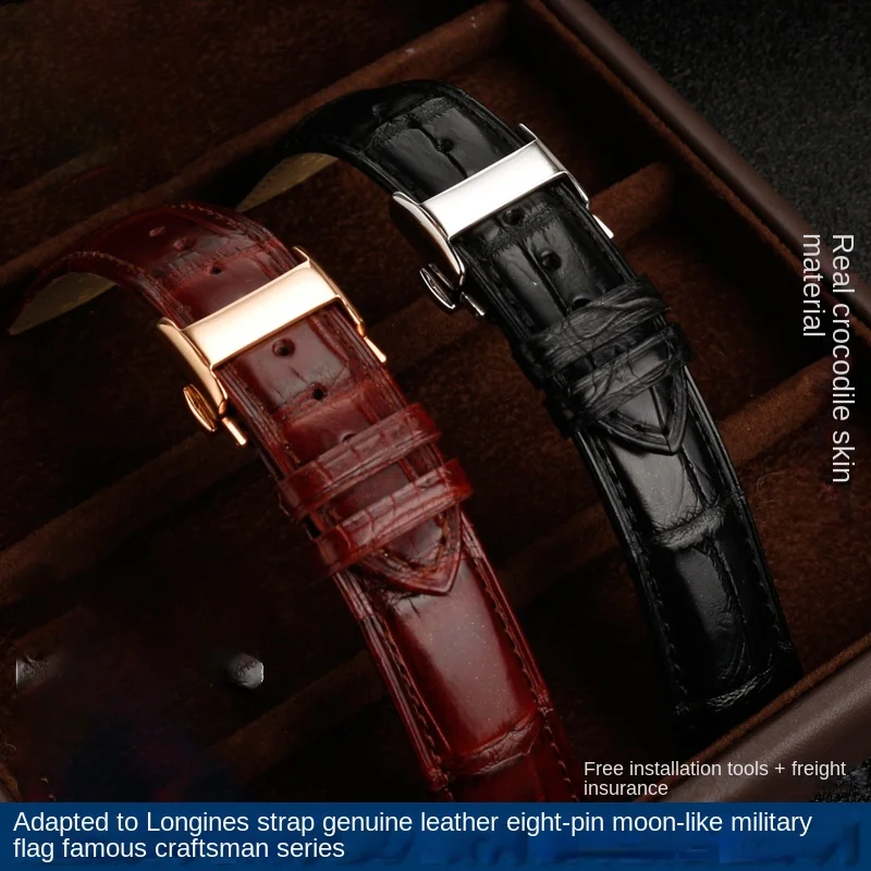 Adatto Per Longines Master Collection Omega Iwc Jaeger Lecoultre Cinturino Per Orologio In Pelle Di Coccodrillo Per Uomo E Donna 18 19 20 21 22