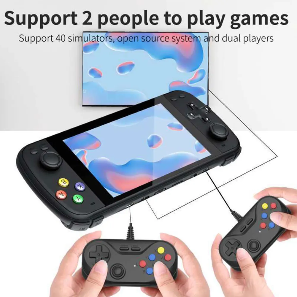 PS5000 Gaming Handheld Console Retro Protable Origical Classic Video Game Consoles 6000+ Games with Tetris 5.1 Inch HD Screen