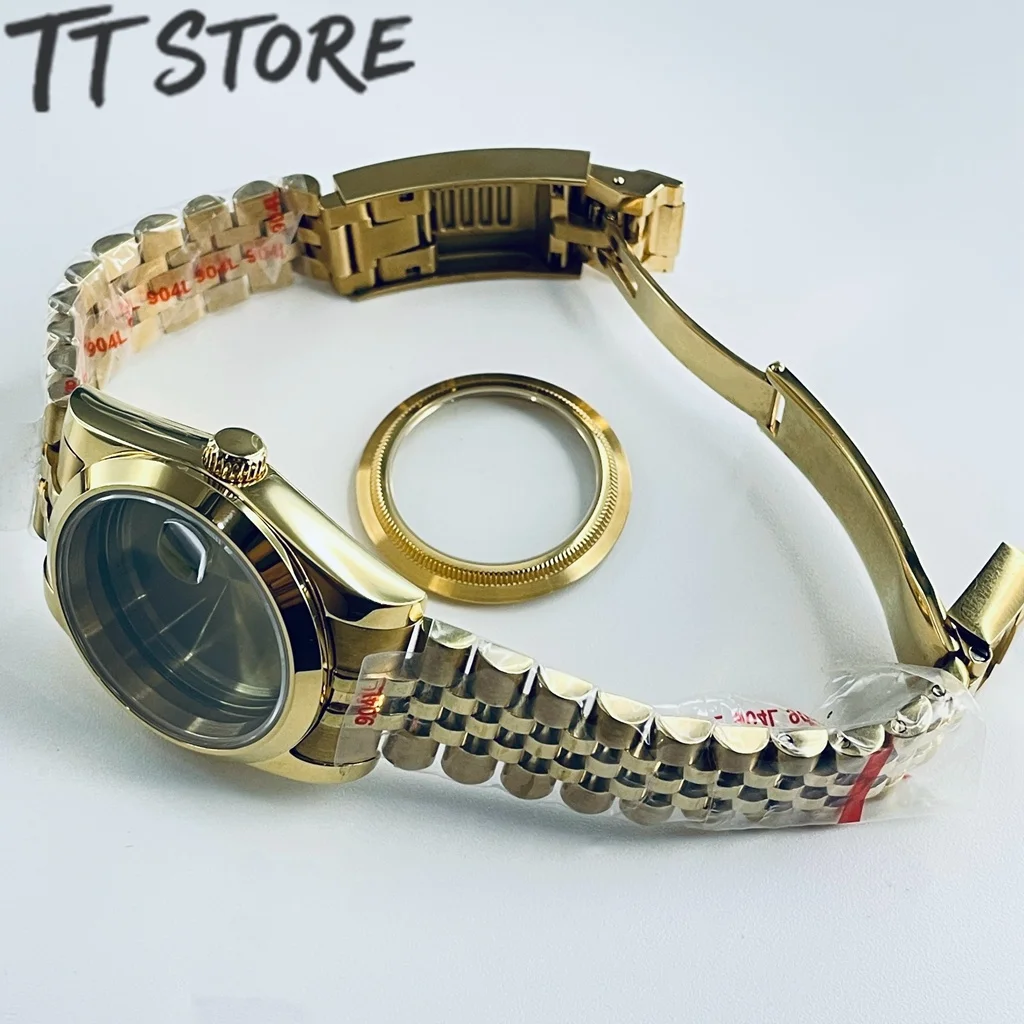 Gold Rose Watch Case with Top Waterproof Sapphire Crystal