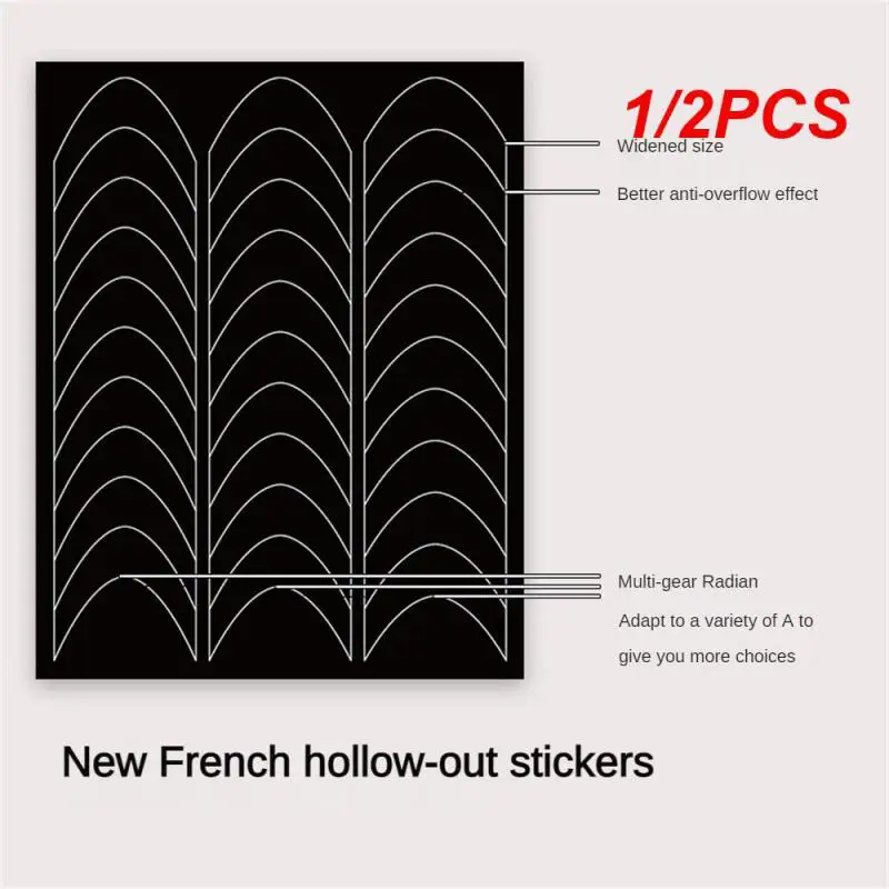 

1/2PCS Fashion French Manicure Jewelry. Minimalist Durable And Scratch Resistant Waterproof Not Easy To Fall Off