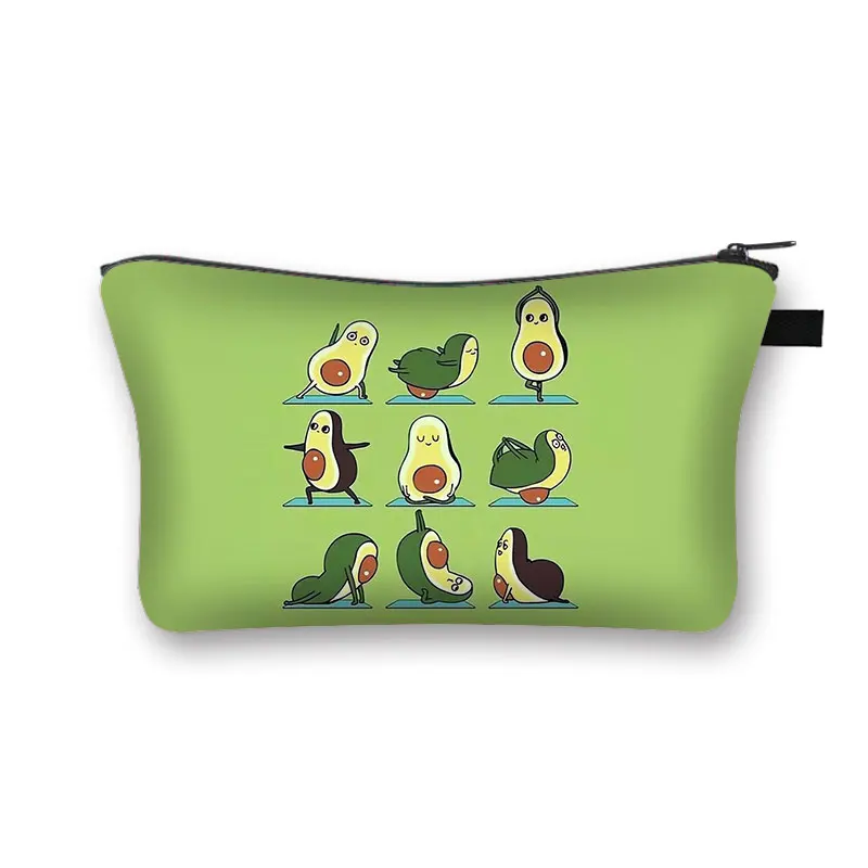 

Funny Avocado Cosmetic Bag Women Fashion Make Up Bags Girls Zipper Pouch Ladies Lipstick Holder Bag Organizer for Cosmetic Case