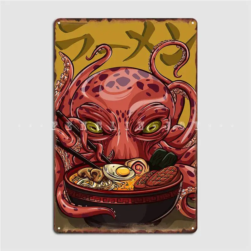 

Ramen Poster Metal Plaque Wall Decor Club Bar Classic Club Home Tin Sign PosterWall Decoration Retro