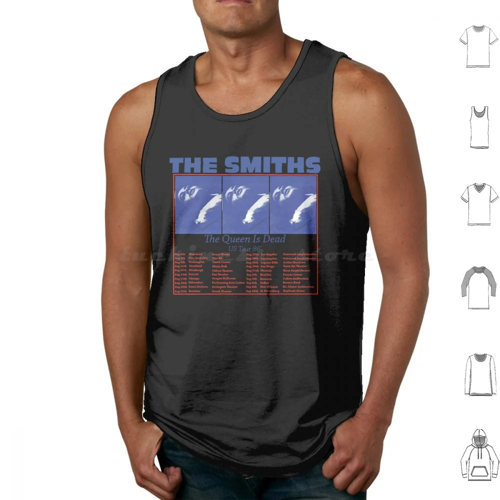 The Smiths Us Tour 86 , The Queen Is Dead Tank Tops Vest Senza Maniche The Smiths Music Indie Smiths 80S Morrissey Alternativa