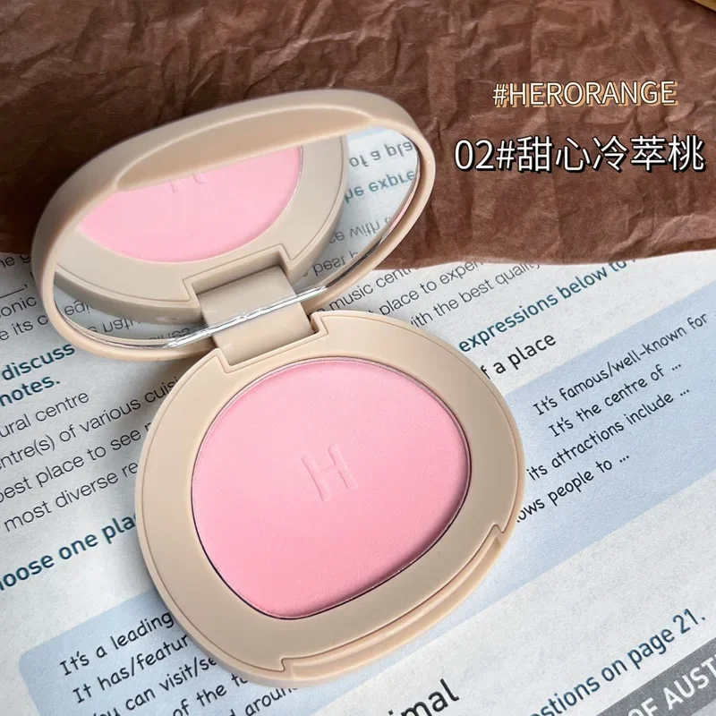 HERORANGE Monochrome Blush Matte Delicate Natural Nude Expanded Color Highlighter Contour Integrated Plate Pure Desire Makeups 6