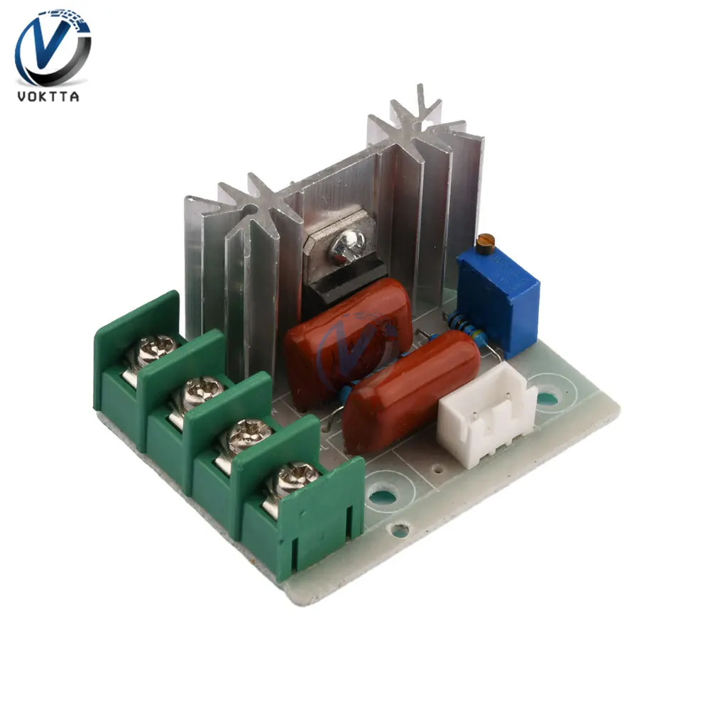 AC 50-220V Motor Speed Controller Adjustable Voltage Regulator Dimming SCR Motor Temperature Speed Controller Governor Module motor speed controller voltage regulator electric motor speed controller
