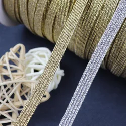 5 Meters 3/6/9mm Glitter Elastic Band Rubber Band Stretch Rope For Sewing Fabric DIY Handmade Garment Accessories