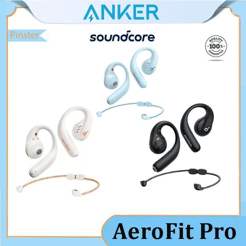 Original Anker by Soundcore AeroFit Pro No In Ear Bluetooth Earphones Open Ear Wireless Sports Microphone 【Available in stock】