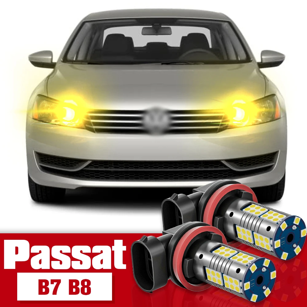 

2pcs Front Fog Light Accessories LED Bulb Lamp For VW Volkswagen Passat B7 B8 2010-2019 2011 2012 2013 2014 2015 2016 2017 2018