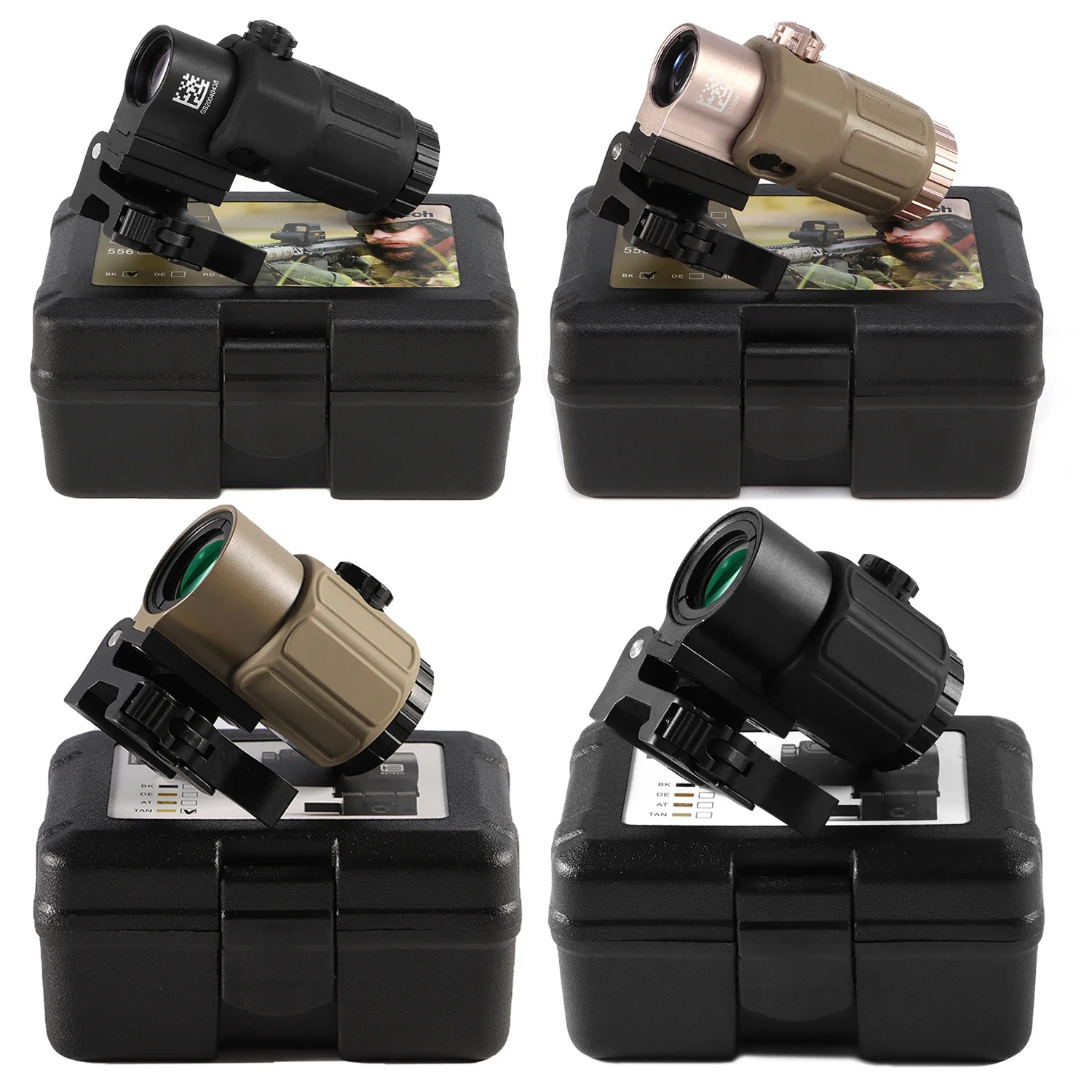G33 G43 Sight Airsoft 3X Magnifier G43 G33 Scope With Switch toSide Quick Detachable QD Mount Hunting Apply Red Dot 558 tactical magnifier scope riflescope mount rifle scope red dot sight