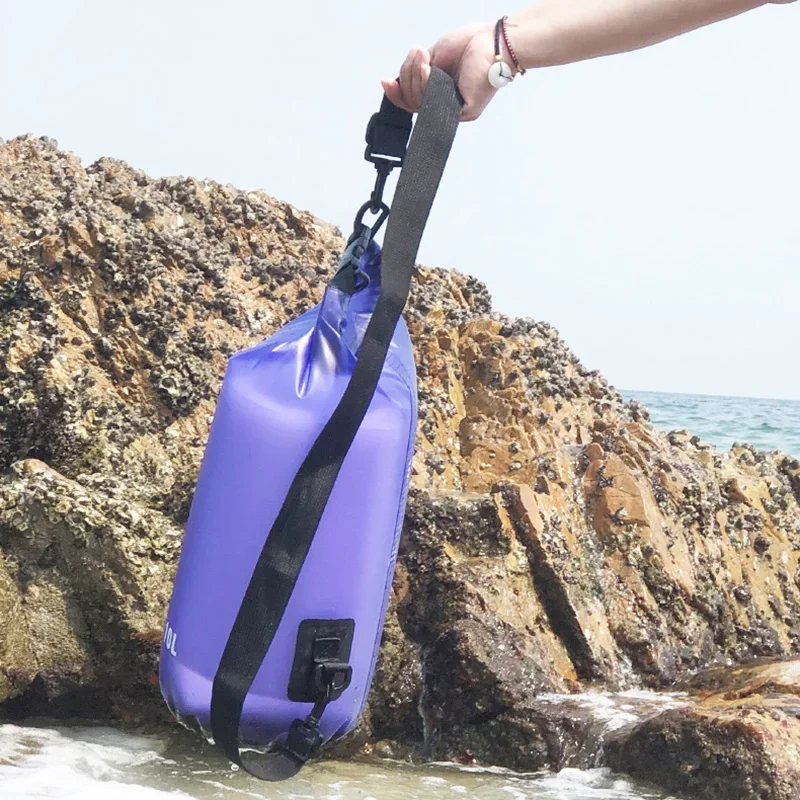2/5/10/15/20L PVC Waterproof Swimming Bag Dry Sack Waterproof Floating Dry Gear Bags For Boating Fishing Rafting Swimming