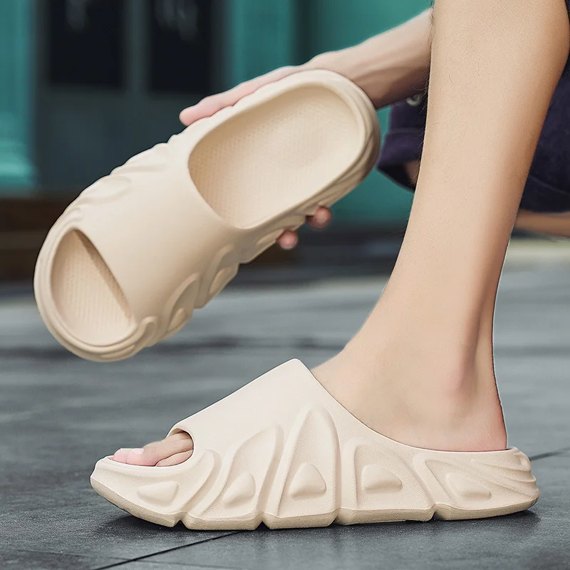 Slip Slippers for Men Non-Slip With Thick Sole Soft Foam Sliders Slipper for Indoor Outdoor_voghion.com