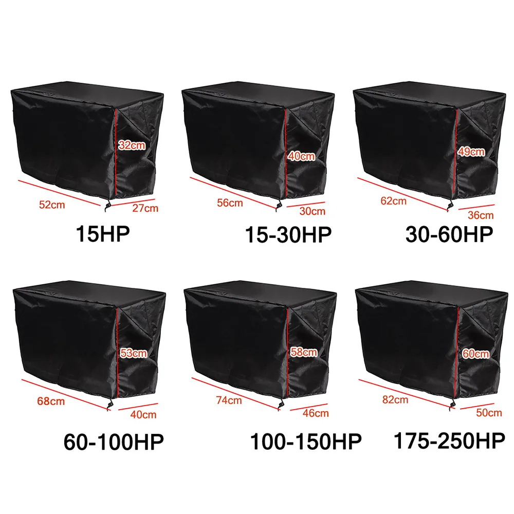Boat Cover Fishing Boat Cover Outboard Motor Cover 210D 15-250HP Motor Engine Boat Cover