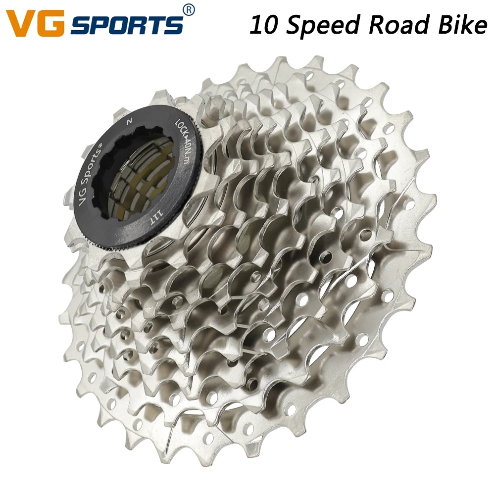 Vg Sports 10 Speed Bike Cassette Per Mountain Road Bike 10V 11-28T Pignone Compatibile Shimano Sram Parti Di Biciclette