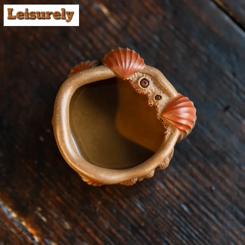 110ml Yixing Zisha Clay Lotus Teacup Luxury Tea Bowl Tea Cup Set Fragrance Cup Jianzhan Master Cups Tea Items Drinkware Supplies