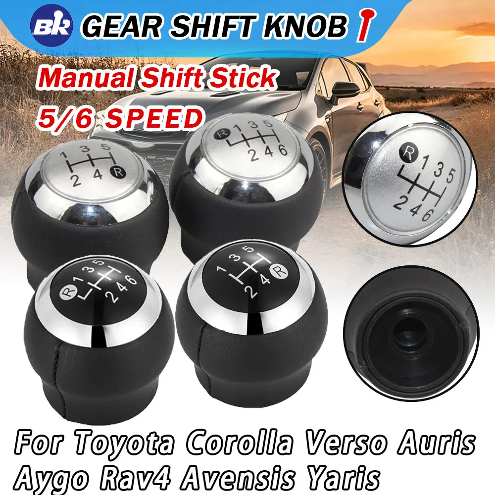 Car Gear Shift Knob Shifter Stick Handball Fit For Toyota Corolla RAV4 Avensis Yaris Verso Auris Aygo 5/6 Speed