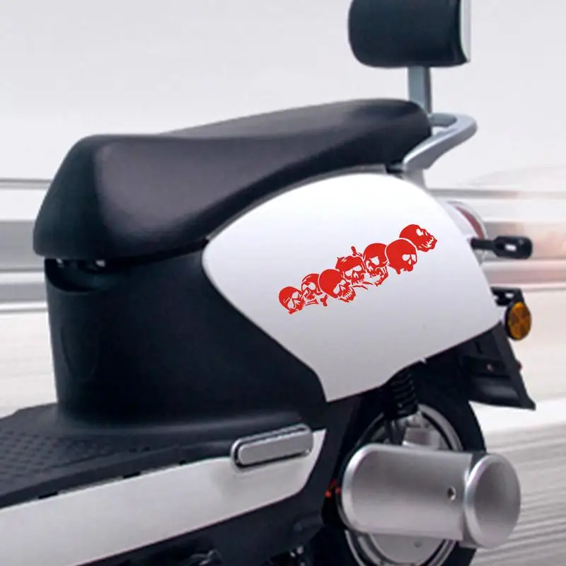 Halloween Reflective Car Stickers Motorcycle Skull Stickers Horror Auto Exterior Decoration Cool Decals for Car Motorcycle