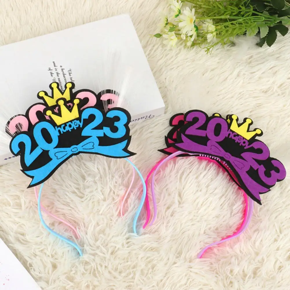 1pc Light Number Luminous Headband New Year's Eve Party Favors Gift Holiday Halloween Christmas Supplies Decorations
