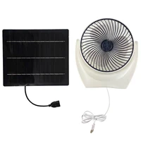 Solar Panel Fan Portable Solar Fan with USB Solar Powered Camping Fan Outdoor Fan for Picnic Barbecue Fishing Travel 1