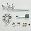 Bathtub Shower Faucet Swivel Tub Spout Wall Mounted Bath Mixer Waterfall Bathtub Tapwith Handheld Shower Head Crane long nozzle 6