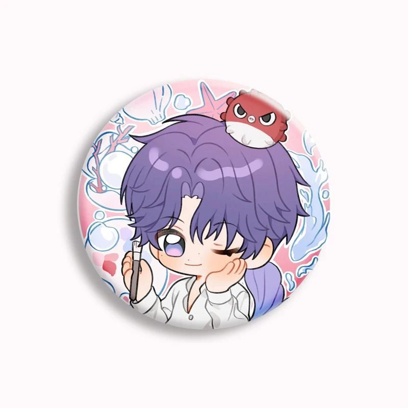 Love and Deepspace Q Version Button Pin Zayne Xavier Rafayel