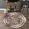 European Style Luxury round Carpet Home Decoration Living Room Non-slip Large Rugs Bedroom Cloakroom Short Velvet Floor Mats 2