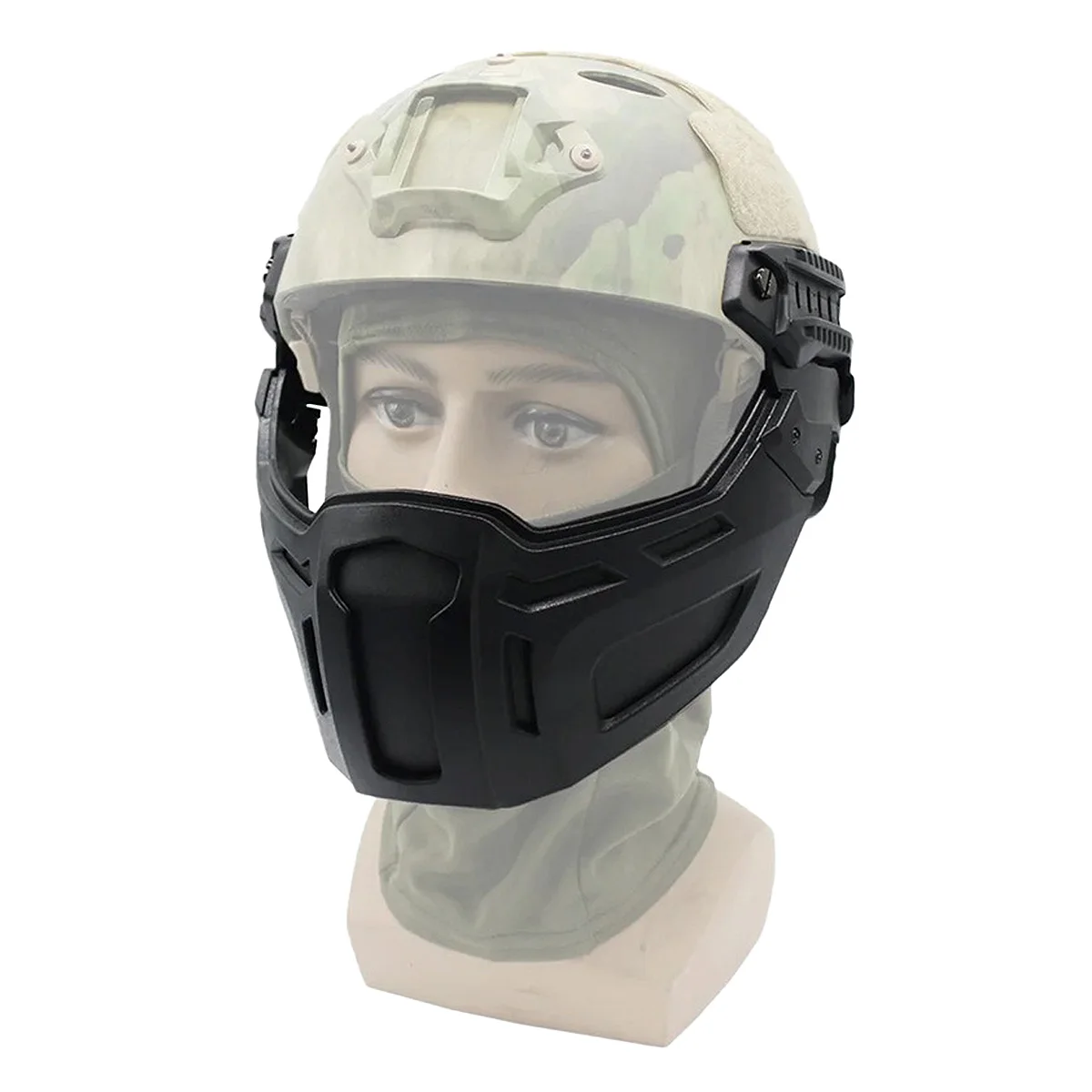 Tactical FAST Helmet Half Face Mask