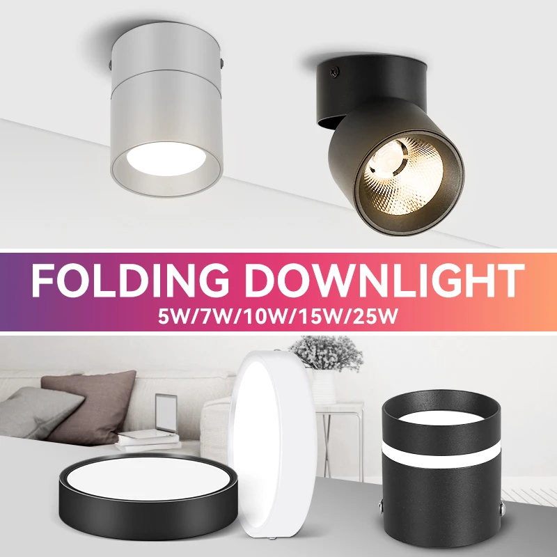 Led Downlight Room Decor Spot Down Spotlight 220V Surface Mounted Lamp Home Appliance For Indoor Lustre Ceiling Light Fixtures