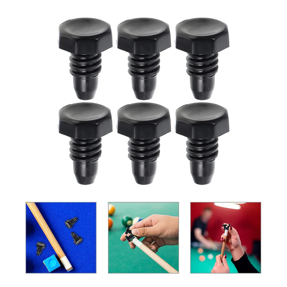

Pool Cue Wear-resistant Bottom Replaceable Covers for Billiards Tips Plastic Protector