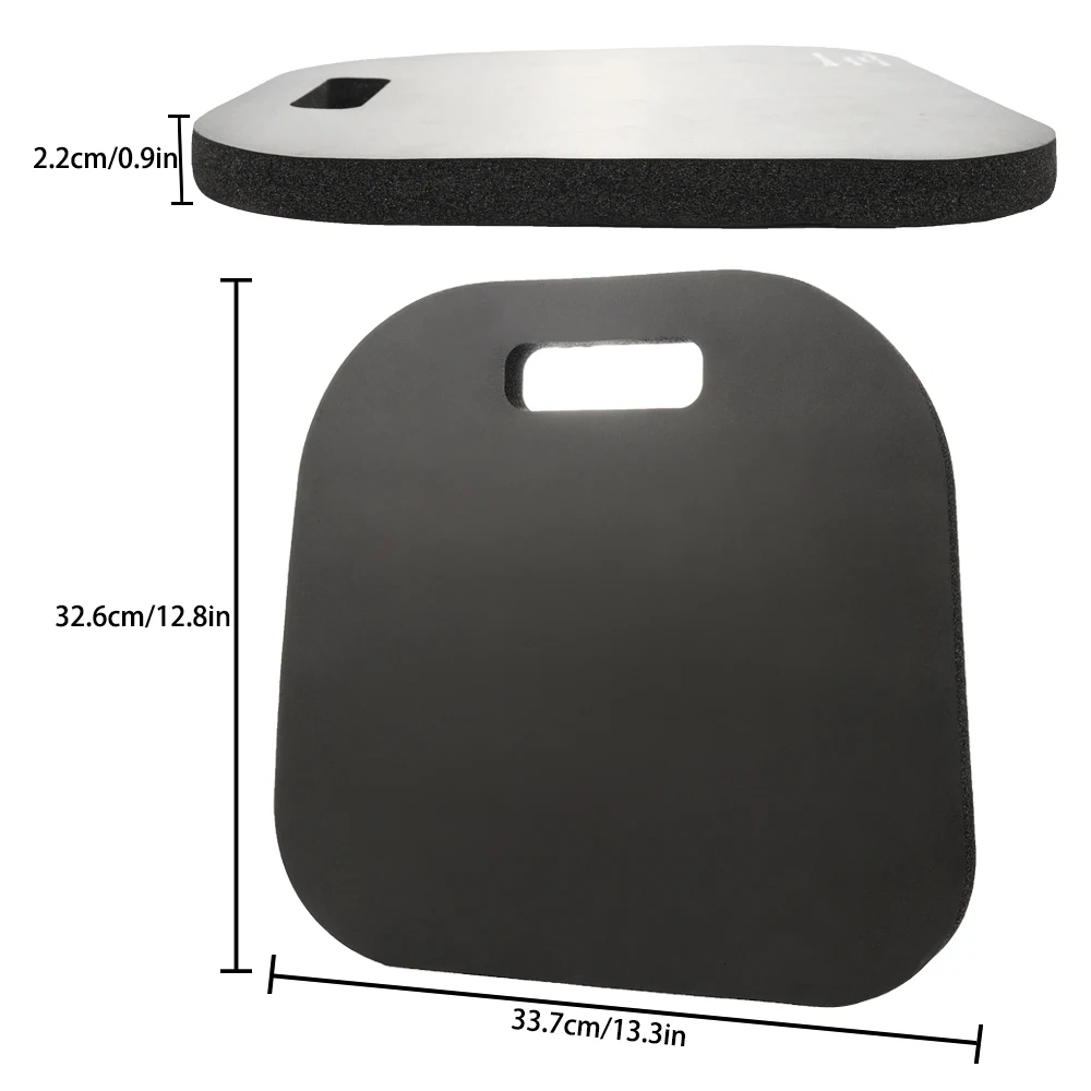 33cmx 32cmx 2cm 1pc NBR Kneeling Pad Garage Garden Protect Knee Mat Black Cushion Seat Protector For Outdoor