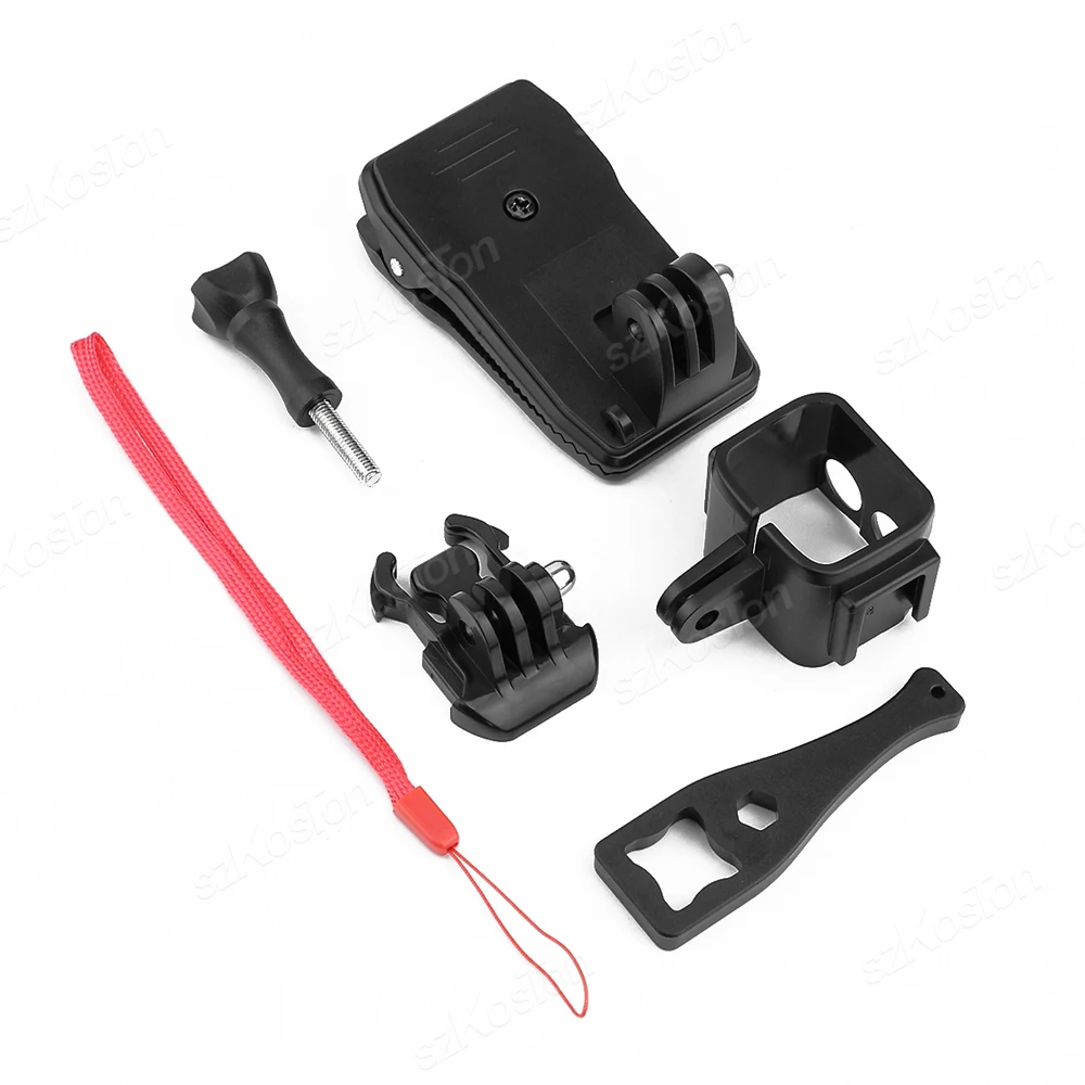 360° Rotating Backpack Clip and Hat Mount