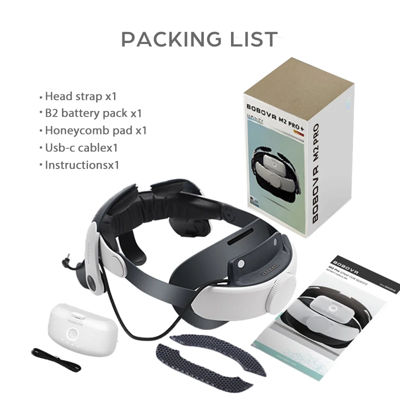  quest 2  VRヘッドセット  BOBOVR  ヘッドストラップ バッテリーヘッドストラップ,BOBOVR-M2プロ,oculus Quest 2