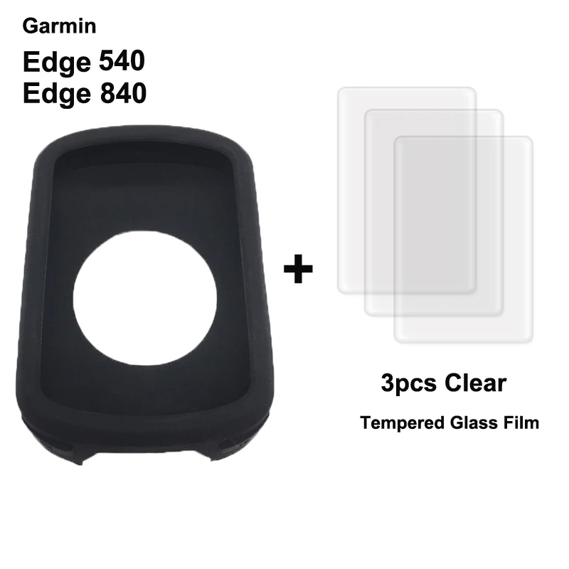Garmin Edge 130 plus 520 530 540 830 840 1000 1030 1040 Explore 520 Plus GPS 컴퓨터용 화면 보호 필름, 케이스 1 개, 케이스 3 개