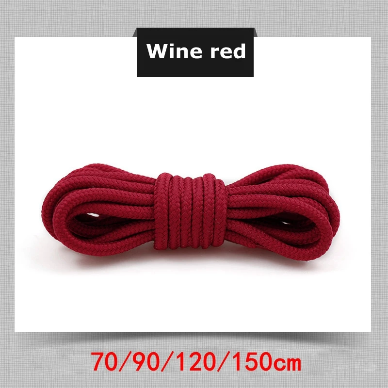 Vibrant Polyester Round Shoelaces for Sneakers and Boots - Multiple Lengths Available