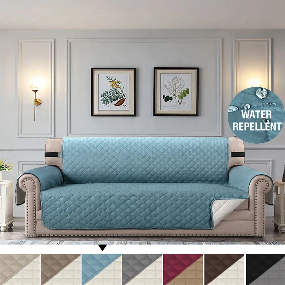 Seater Waterproof Sofa Cover Plaid Fabric Anti-Slip Pet Dog