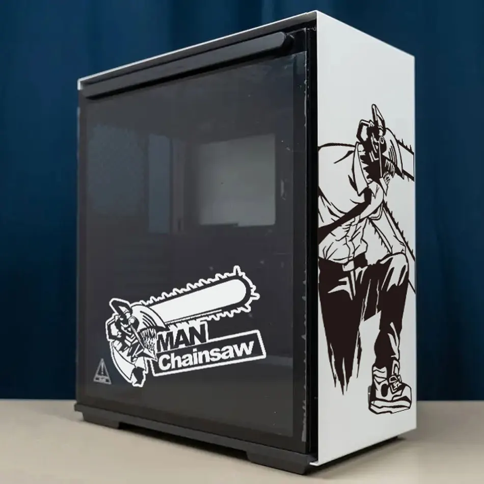 Chainsaw Man Anime Vinyl Stickers For Pc Case,cartoon Decor Decals For
