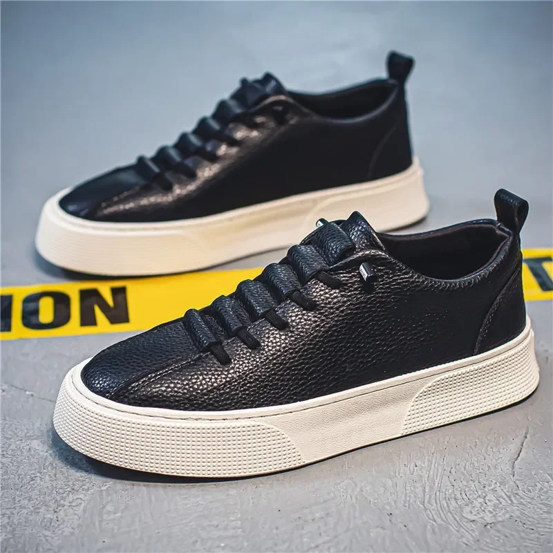

Fashion Men's Flats New Men's Casual Shoes Outdoor Comfortable Wear-resistant Soft Slip-on Male Vulcanized Shoes Tenis Masculino