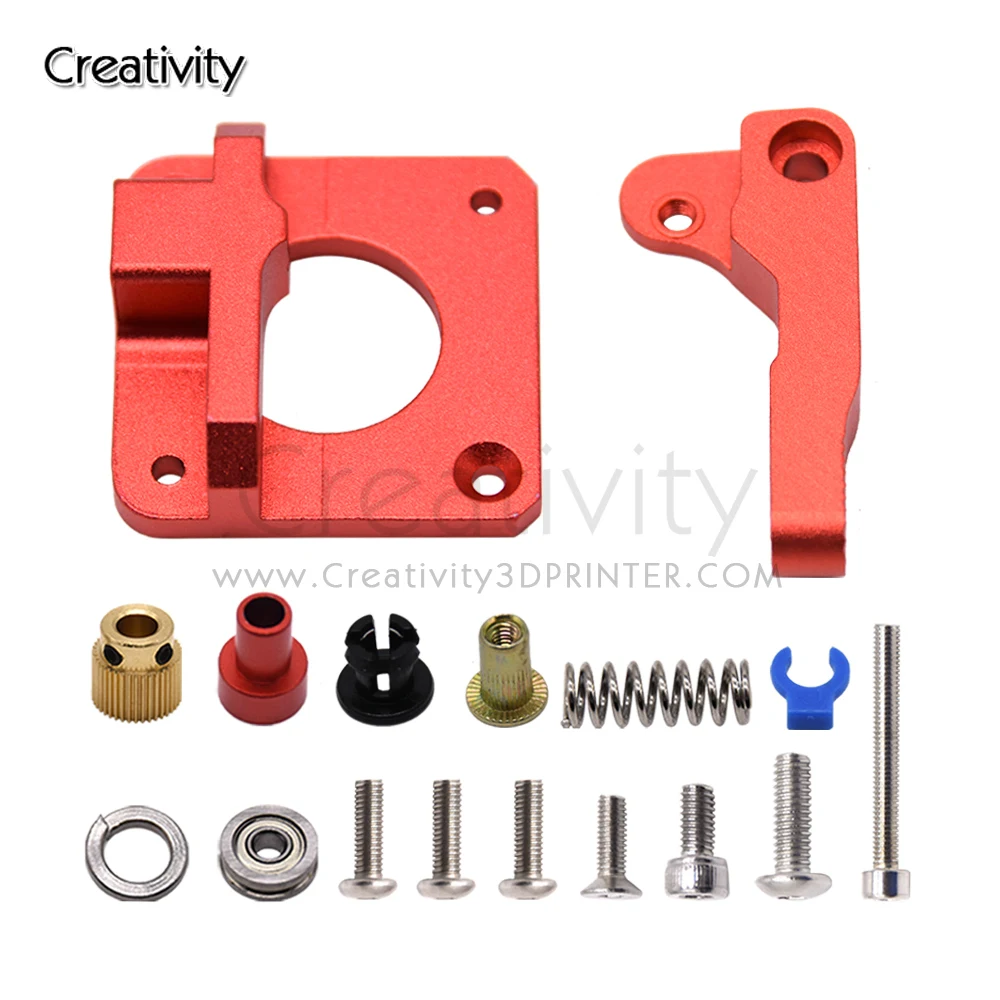 3D Printer MK8 Extruder Feeder Drive1.75mm Filament for Upgraded  Right hand Extruder Ender 3 Pro 5/5 Plus/Pro CR-10 CR-10S mk8 extruder feeder drive1 75mm filament for upgraded creality ender 3 pro 5 5 plus pro cr 10 cr 10s cr 20 20 pro 3d printer