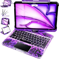 Backlit Magic Keyboard Case For iPad Pro 11 12.9 2018-2022 13 M4 2024 10th Gen 11th A16 iPad Air 5 4 6 7th Multi-Touch Trackpad