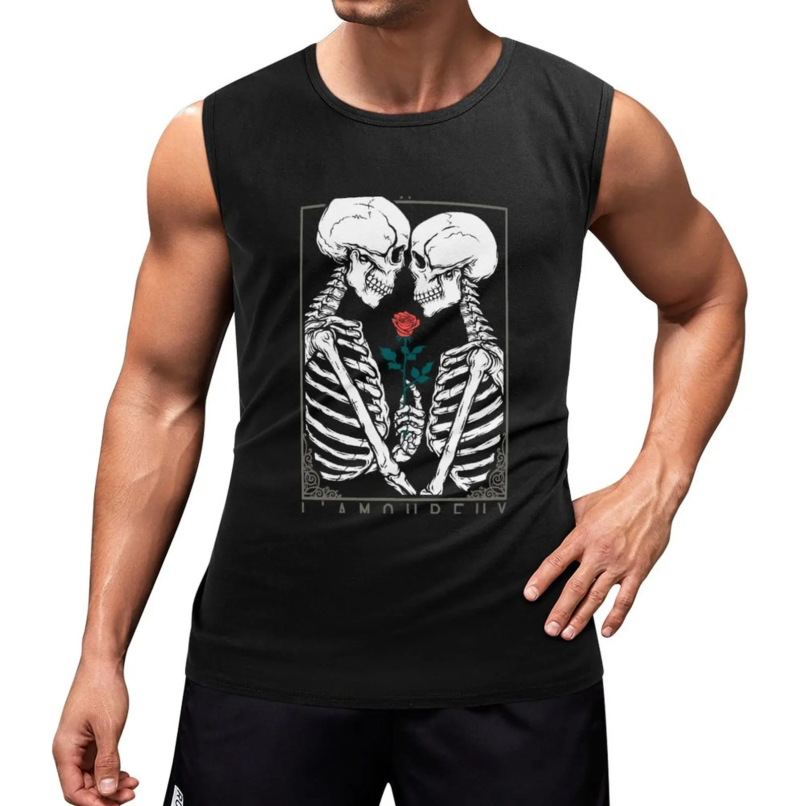 

New VI The Lovers Tank Top Men's sports t-shirt Men's clothes luxury style summer clothes