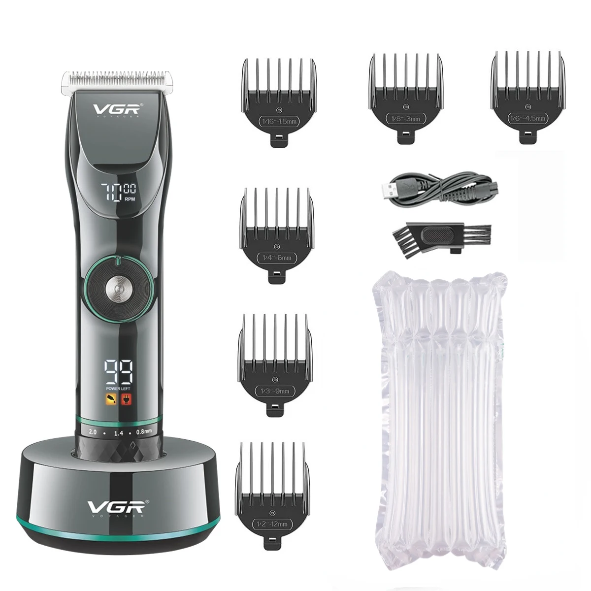 VGR 15 سرعة المحرك قابل للتعديل الشعر المتقلب اللح...