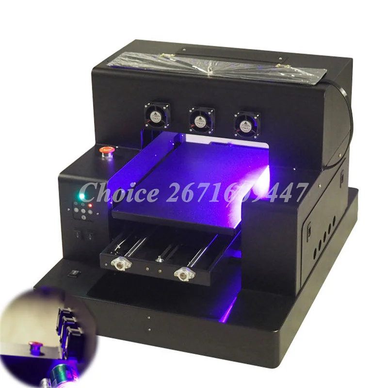 A4 UV Printer Multifuncional  For Phone Case Bottle UV Flatbed Printer Metal Acrylic Glass A3 UV DTF Printing Machine