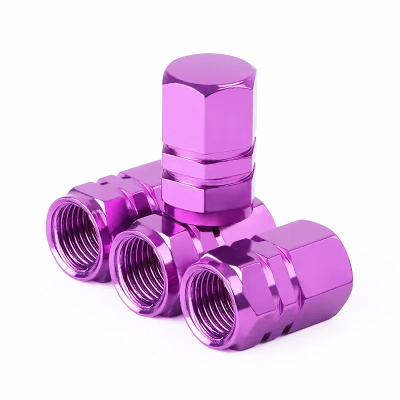 Decorative Aluminum Alloy Tire Valve Stem Caps - Dustproof Wheel Accessories
