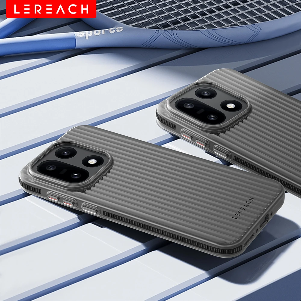 Lereach Corrugated Matte Anti-Slip Slim Phone Case - Fingerprint-Resistant with Multi-Color Options