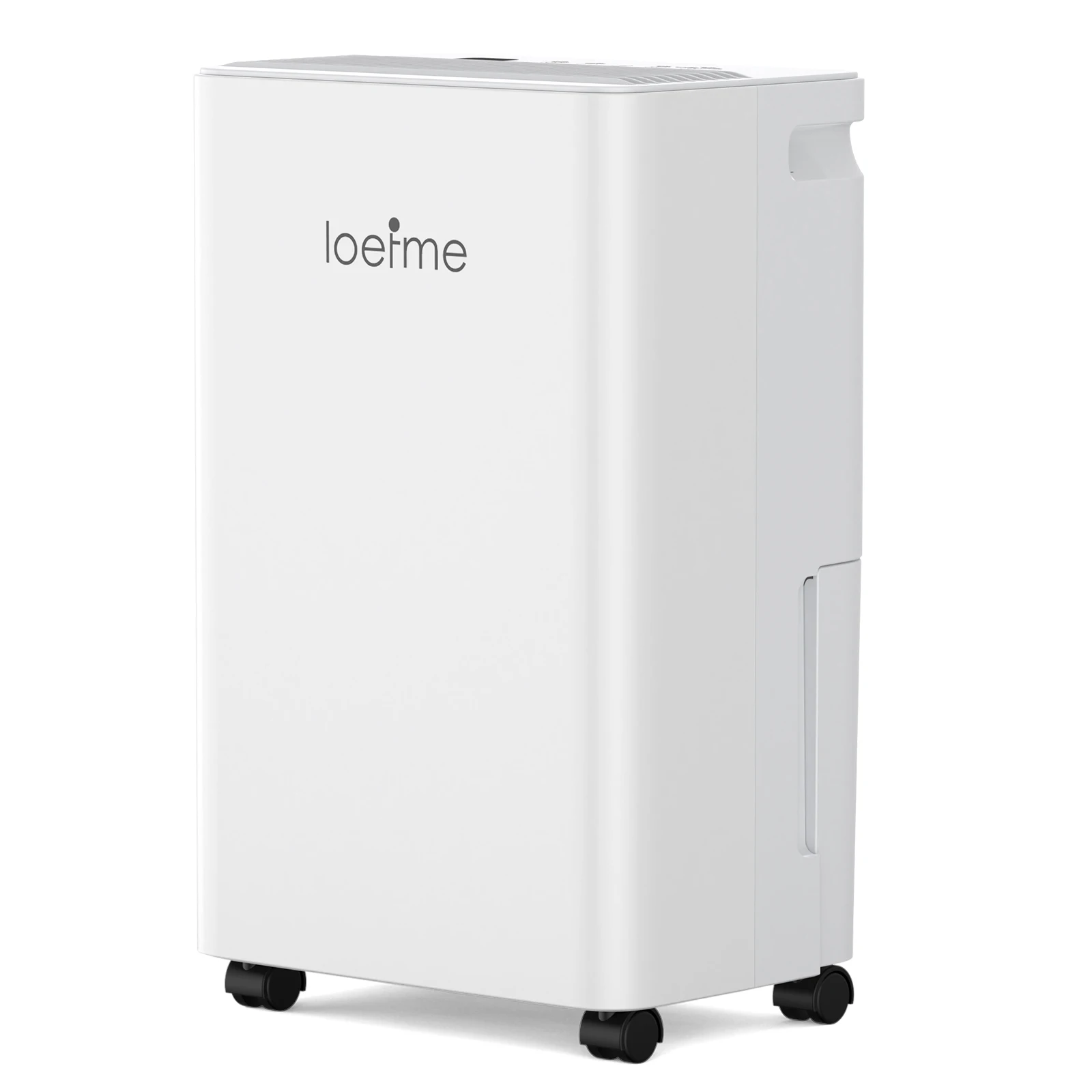 Déshumidificateur électrique LOEFME, 16 L/jour, déshumidificateur d'ambiance avec capteur d'humidité, pour 45 m3 (15 m2), économie d'énergie, tuyau de vidange de 3 m 1