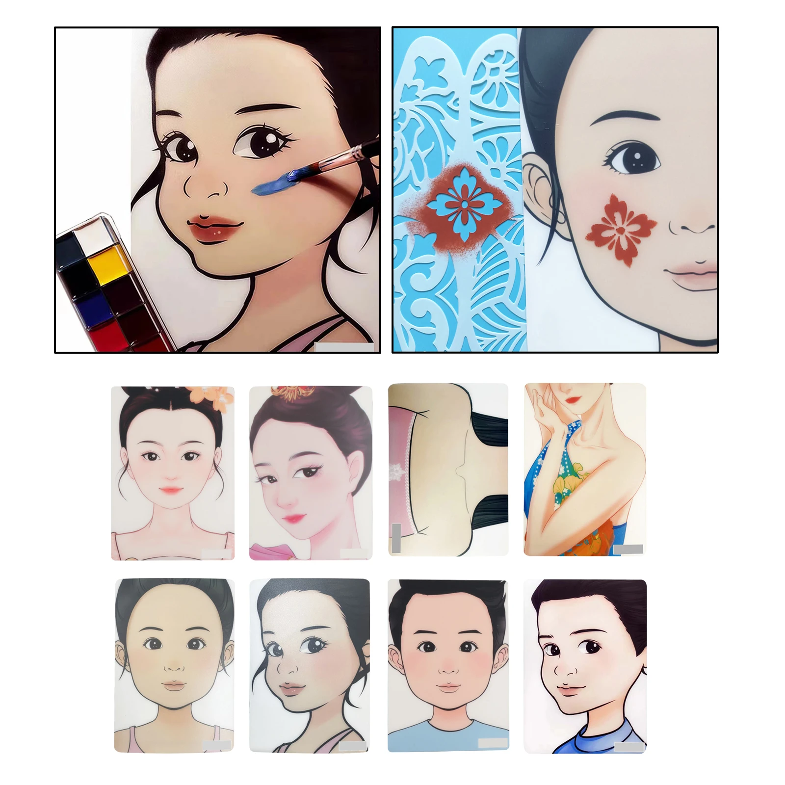 Creating-Makeup-Painting-Practice-Template-Attractive-Makeup-Designs ...